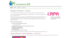 Desktop Screenshot of cosmetox.se