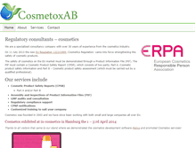 Tablet Screenshot of cosmetox.se